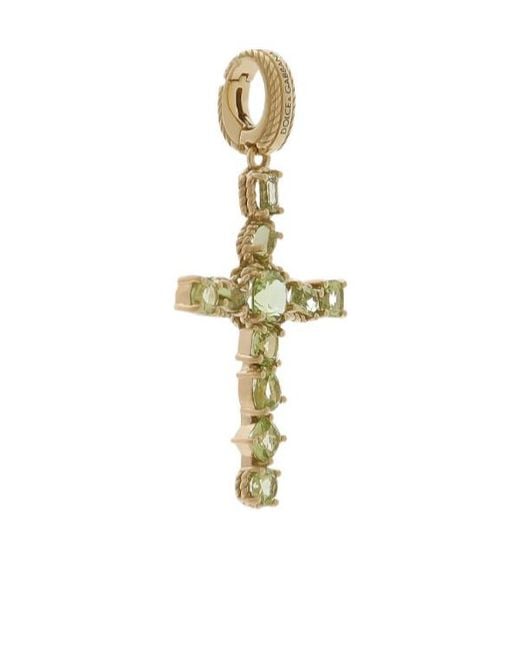 Dolce & Gabbana Metallic Cross Textured Detailing Necklace
