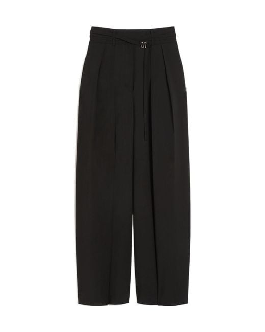 Sportmax Black Spxbautta Wide-Fit Trousers
