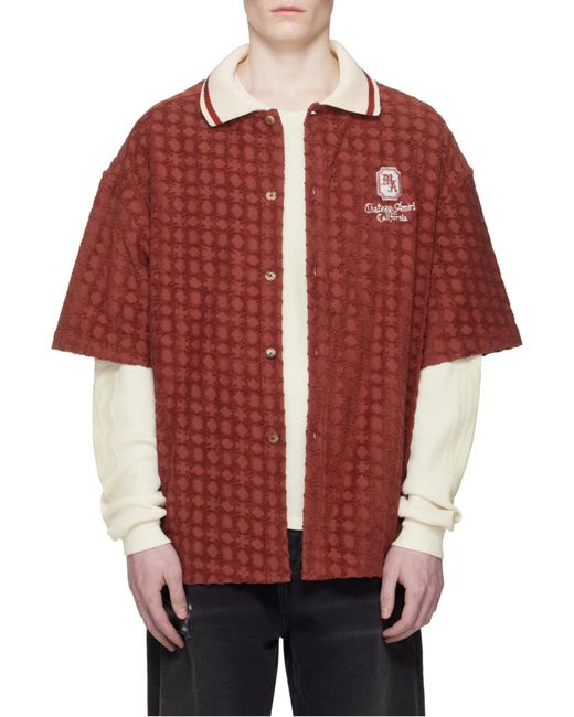 Amiri Logo Embroidered Button-Up Shirt for men
