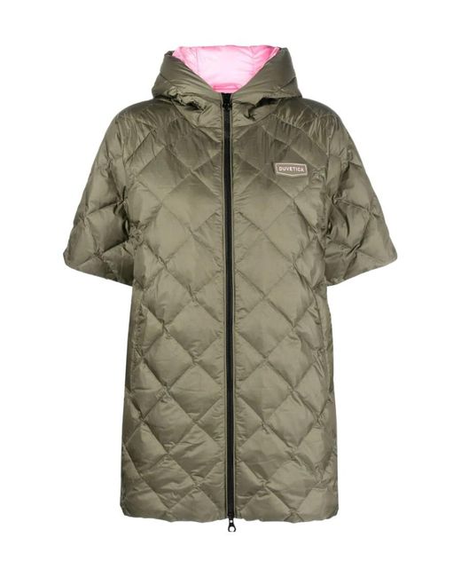 Duvetica Green Asolo Diamond-Quilting Padded Jacket