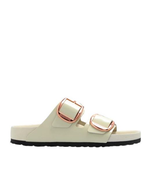 Birkenstock White Arizona Big Buckle Sandals