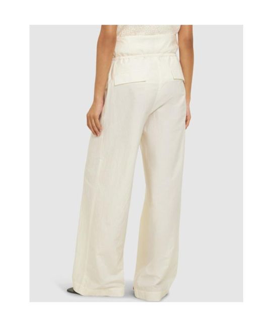 Rohe White Waist Tie Casual Pants