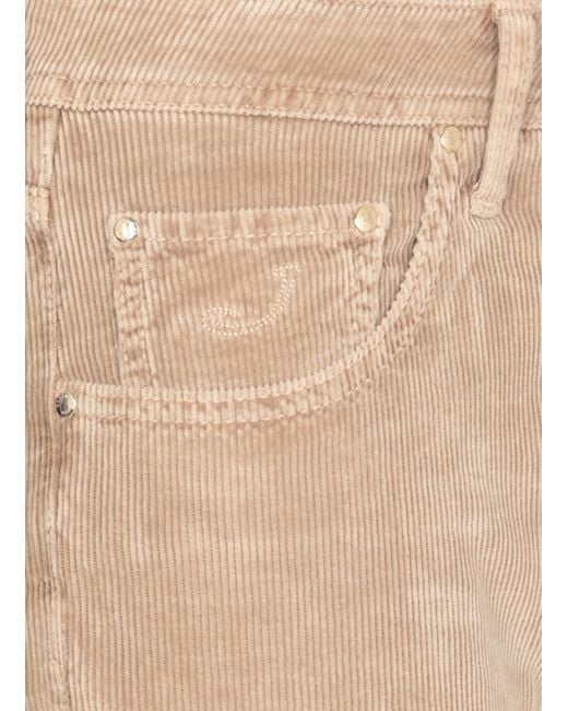 Jacob Cohen Natural Nick Slim-Fit Corduroy Trousers for men
