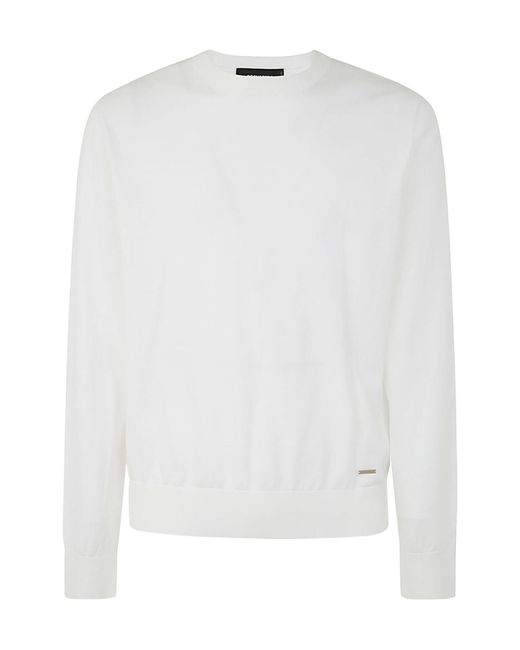 DSquared² White Logo Logo Hoodie for men