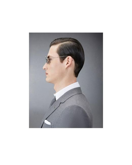 Thom Browne Blue Square-Frame Sunglasses for men
