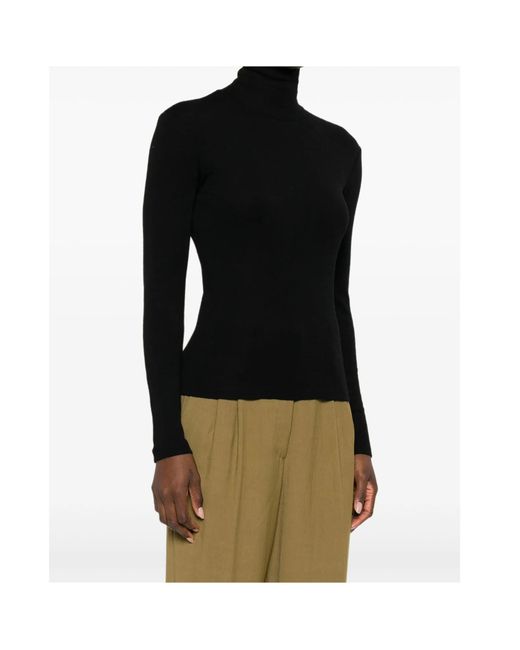 Forte_forte Black Fine-Knit Jumper