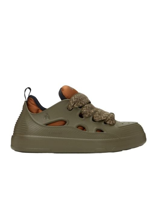 Lanvin Green Curb Interchangeable-Lining Sneakers for men