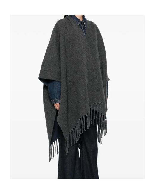 Brunello Cucinelli Black Fringes-Detail Cap