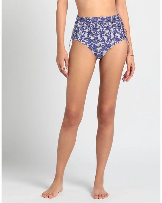 Isabel Marant Blue Floral Print Bikini Bottoms