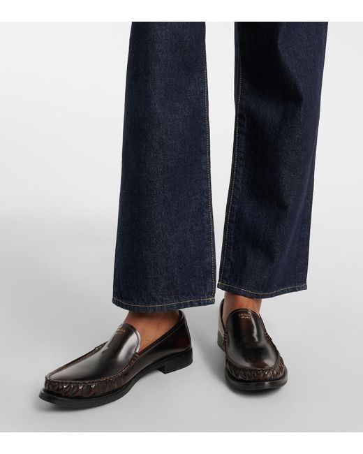 FRAME Blue The Hang Straight Jeans