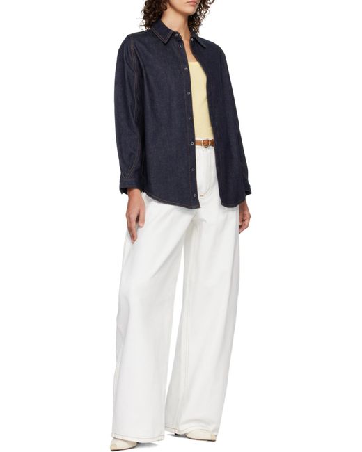 Jacquemus White The Ovalo De-Nîmes Denim Jeans