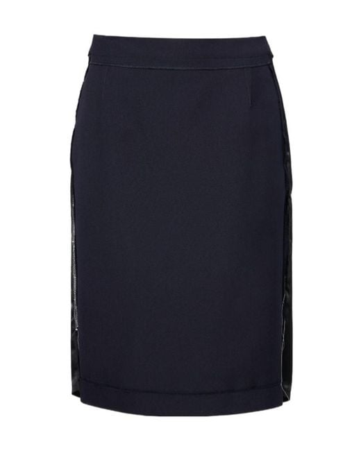 Maison Margiela Blue Midi Skirt