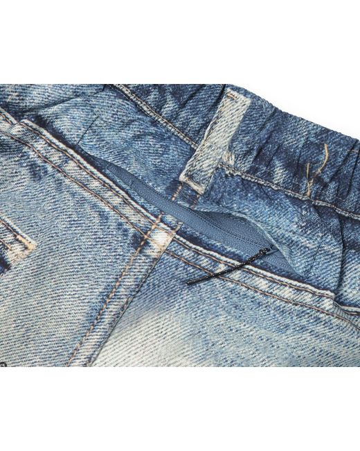 Satisfy Blue Elastic Waist Denim Shorts for men