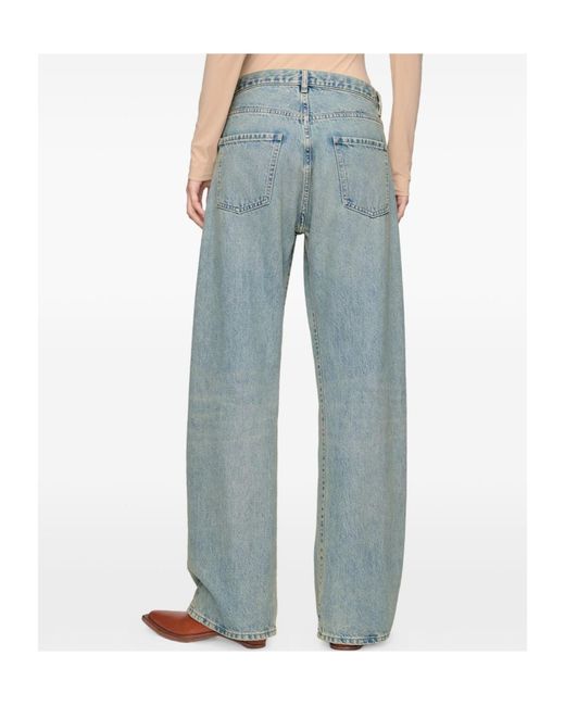 Maison Margiela Blue Wide-Leg Jeans