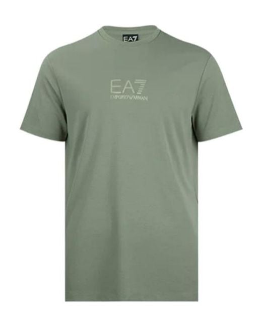 Emporio Armani Green Short-Sleeved T-Shirt for men
