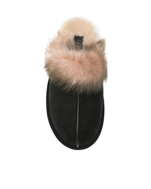 Ugg Brown Scuffette Nubuck Slides