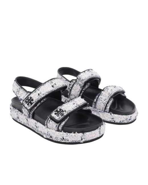 Tory Burch Multicolor Logo-Detailed Open Toe Sandals