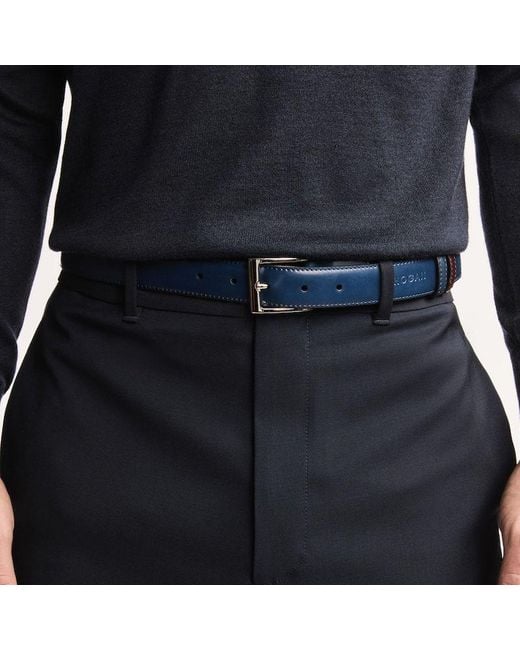 Hogan Blue Double-Sided Belt for men