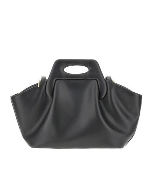 THEMOIRÈ Black Dhea Top Handle Bag