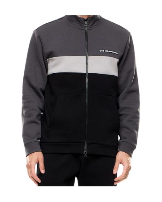 EA7 Black Sports Shirt Casual Wear Set for men