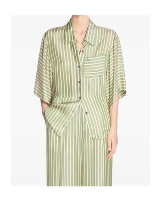 Dries Van Noten Multicolor Short Sleeved Striped Shirt