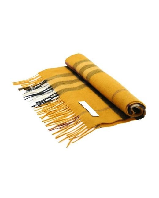 Burberry Yellow Plaid Scarf