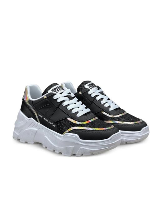 Versace Jeans Black Couture Chunky Logo Sneakers
