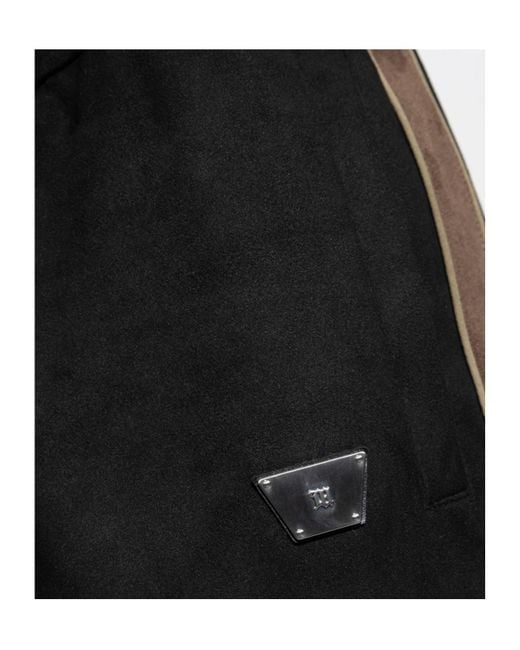M I S B H V Black Striped Track Pants for men