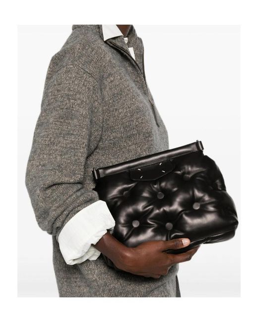 Maison Margiela Black Glam Slam Clutch Bag