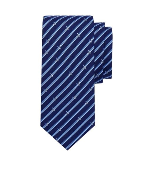 Ferragamo Blue Printed Tie for men