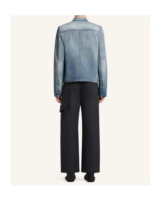 Courreges Blue Courrèges City Shadow Denim Jacket for men