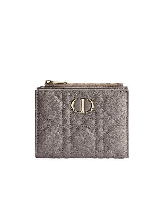 Dior Gray Zipper Wallet
