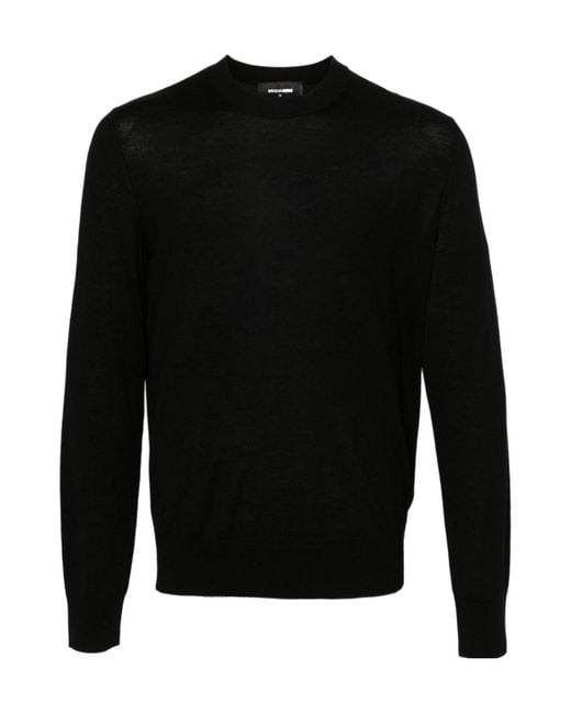 DSquared² Blue Crewneck Pullover for men