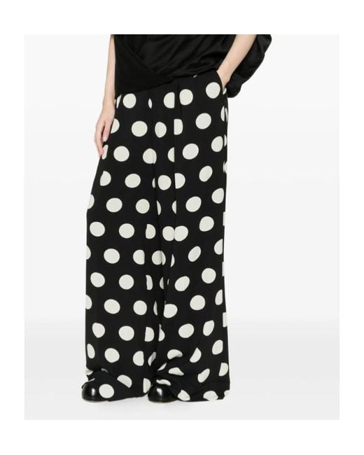 Junya Watanabe Black Polka Dot Trousers