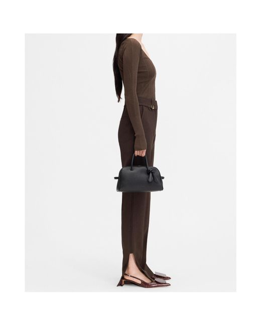 Jacquemus Brown Logo Plaque Long Sleeved Top