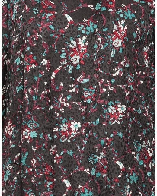 Isabel Marant Black Floral Long-Sleeve Shirt