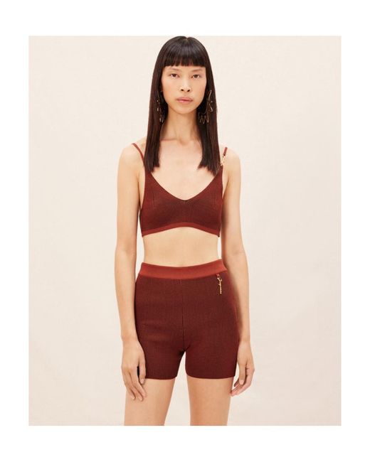 Jacquemus Brown Le Short Pralu Knitted Shorts