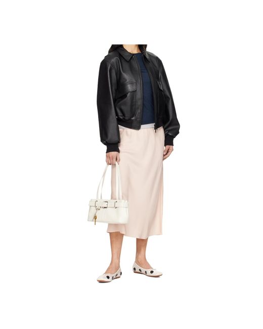 OSOI White Shoulder Brocle Mini Bag