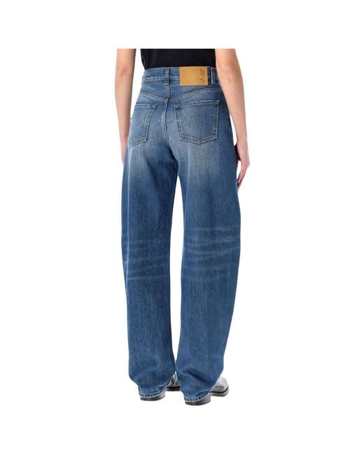 Haikure Blue Bibi High-Rise Wide-Leg Jeans