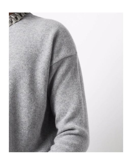 Jil Sander Gray Long Sleeved Knit Jumper for men