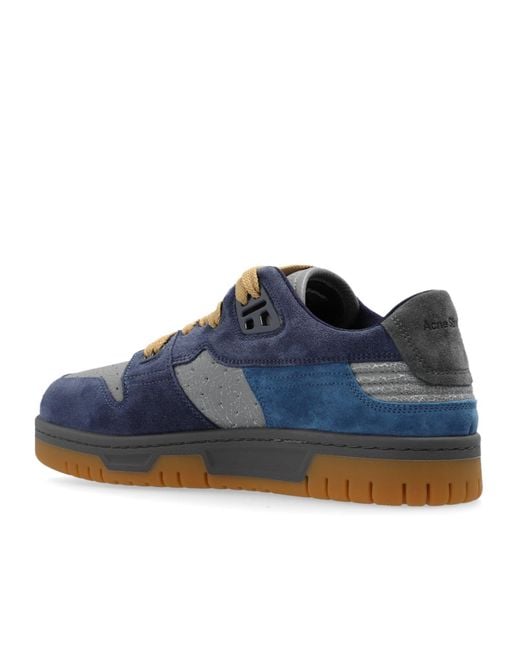 Acne Blue Lace Up Sneakers