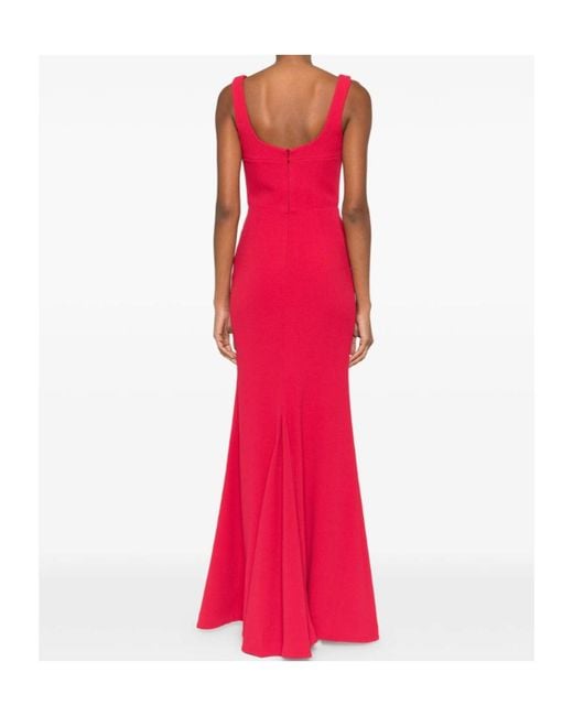 Rebecca Vallance Red Zarya Drapped Gown