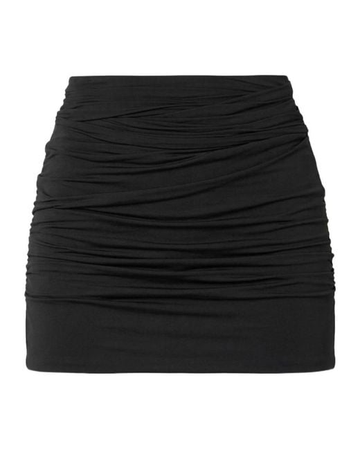 Wardrobe NYC Black Pleated Mini Skirt