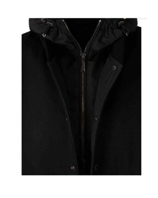 Moorer Black Long-Sleeved Casual Jacket for men