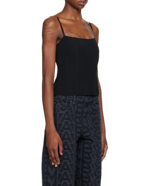 Marc Jacobs Black Logo Thin Shoulder Strap Sling