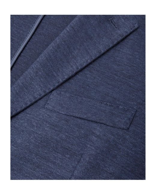 Loro Piana Blue Two-Button Patch-Pocket Jacket for men