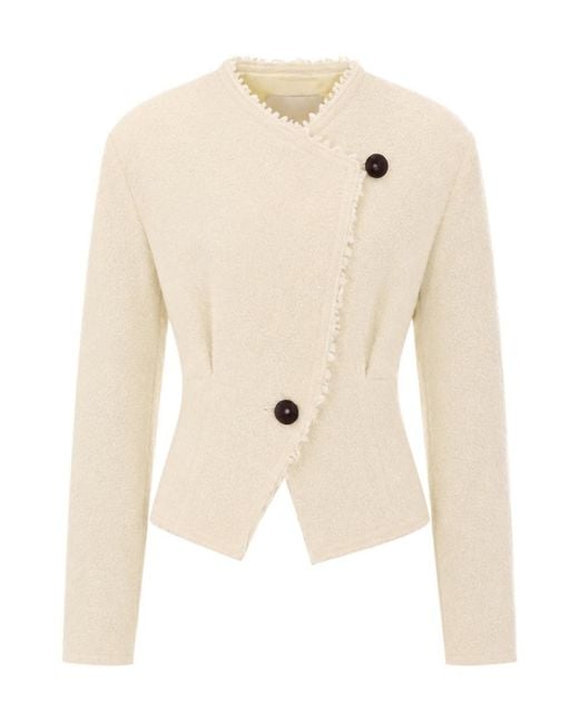 Isabel Marant Natural Long-Sleeve Jacket