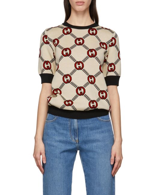 Gucci Pink Reversible Interlocking G Jumper