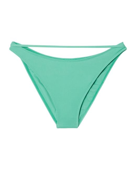 Jacquemus Green Peirado Cutout Recycled Bikini Briefs