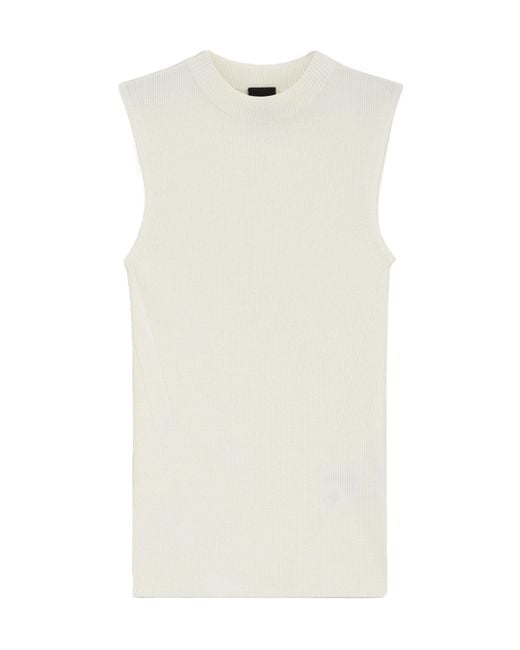Boss Natural Sleeveless Knitted Top